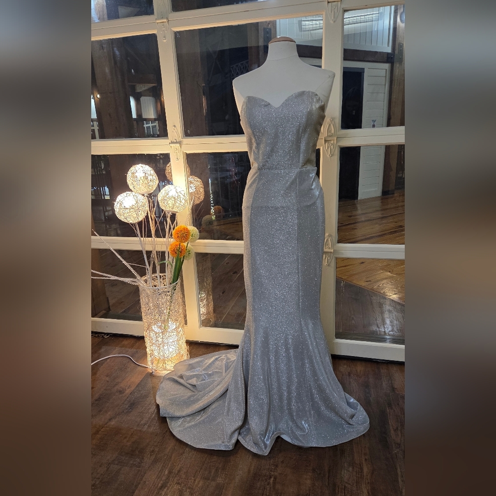 Strapless Tailored Evening Gown